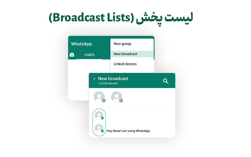 ایجاد لیست پخش (Broadcast Lists) برای واتساپ مارکتینگ