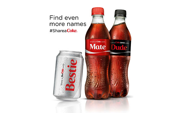 کمپین Share a Coke شرکت کوکاکولا