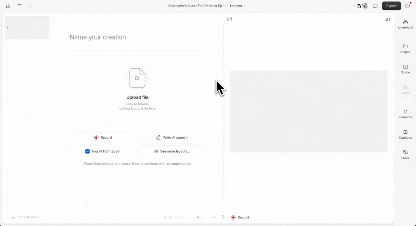 وارد کردن یا ضبط فایل صوتی